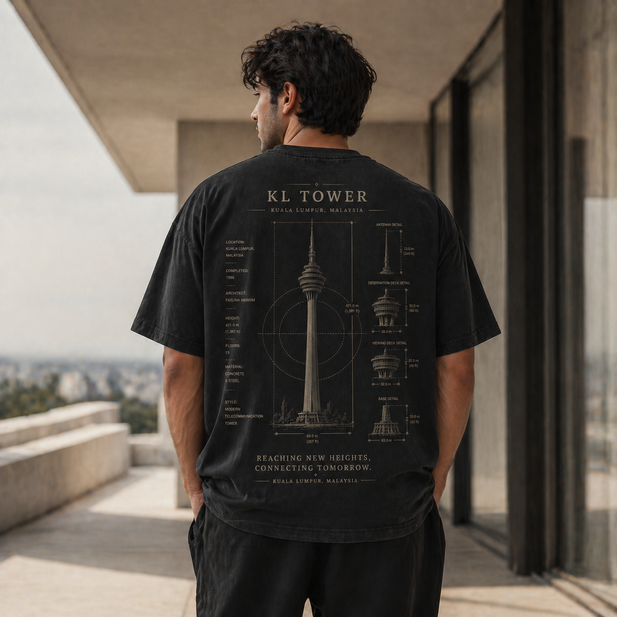 {{ product.title }} vintage blueprint t-shirt back print {{ shop.name }}